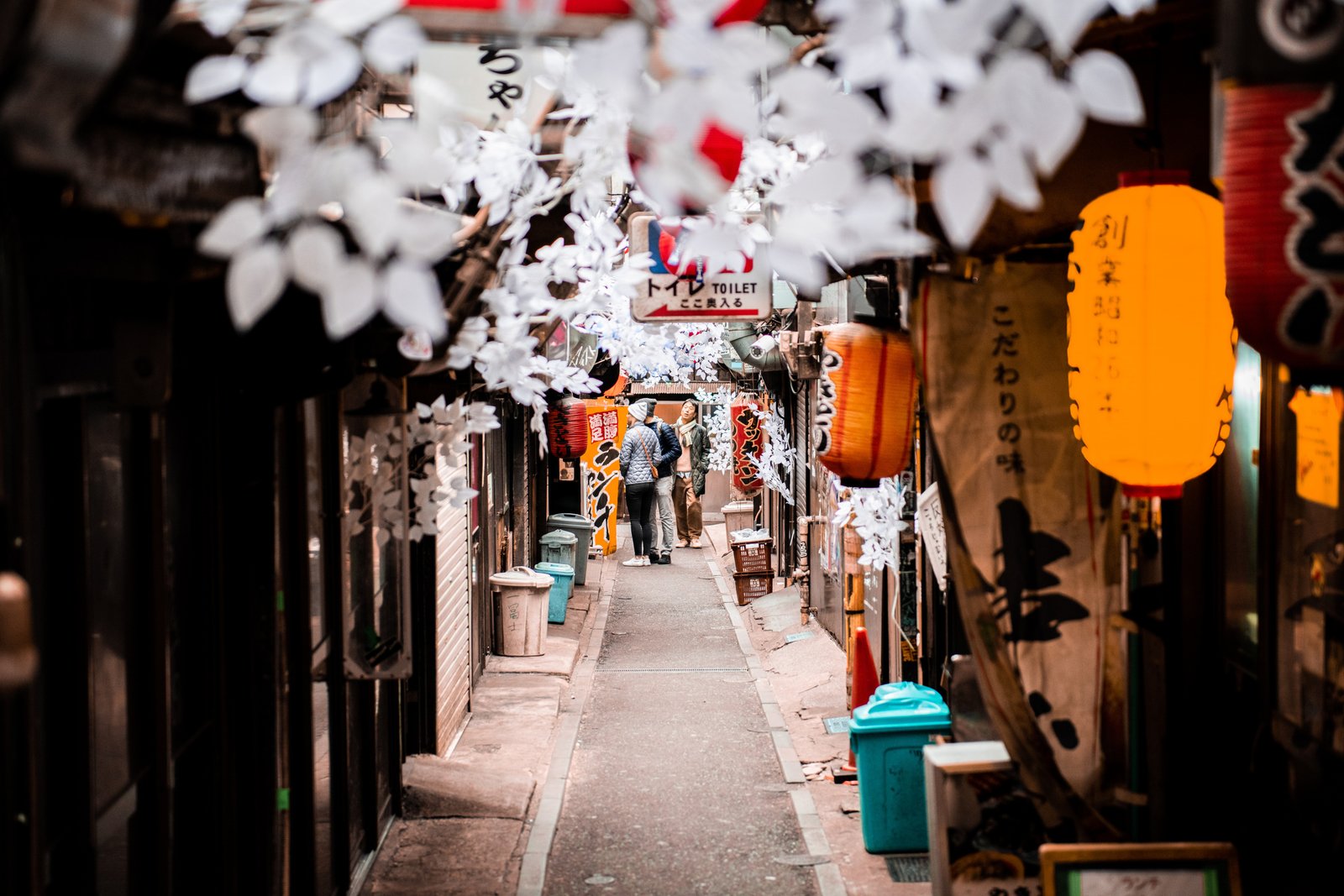 Tokyo alleyway and Japanese hospitality context