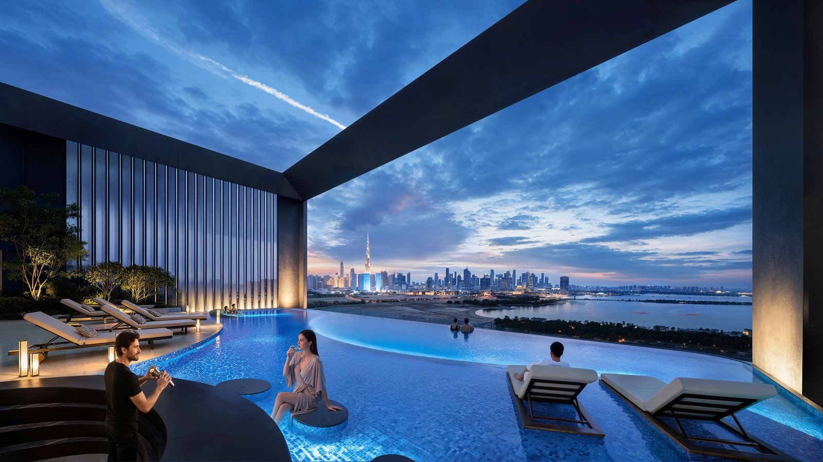 Seven X Seven pool and residential terrace